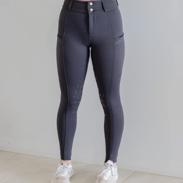 Rhianna Charcoal Full Seat Breeches - Image 5