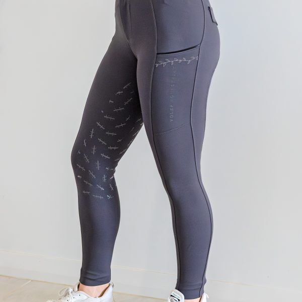 Rhianna Charcoal Full Seat Breeches - Image 4