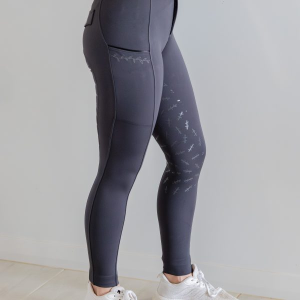 Rhianna Charcoal Full Seat Breeches - Image 3