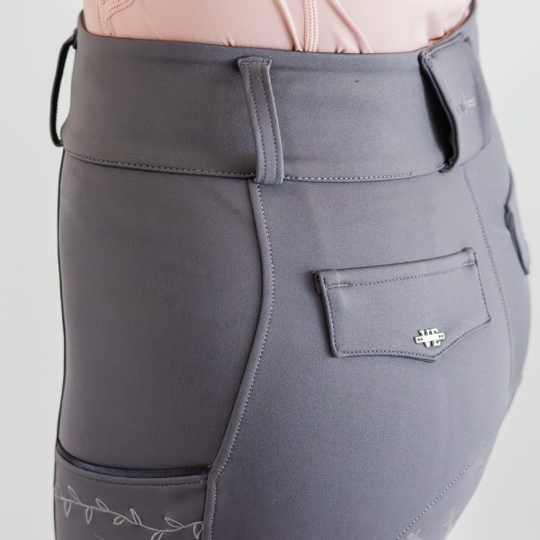 Rhianna Charcoal Full Seat Breeches - Image 7