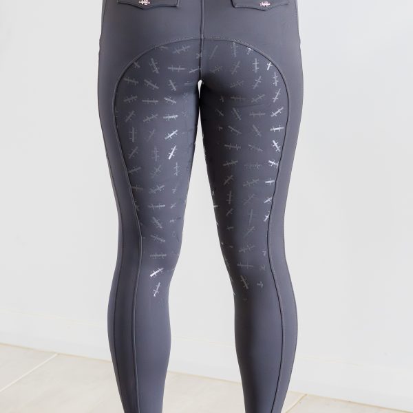Rhianna Charcoal Full Seat Breeches - Image 6