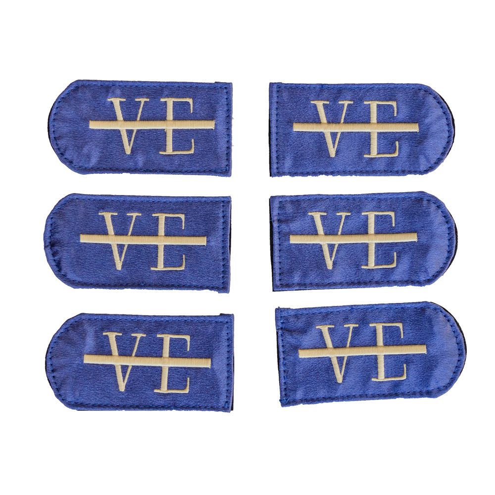 Interchangeable boots tabs in Twilight Orchid