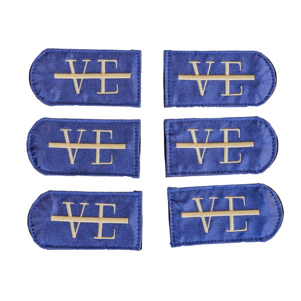 Interchangeable boots tabs in Twilight Orchid