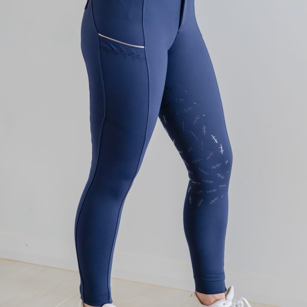 Rhianna Navy Full Seat Breeches - Image 3