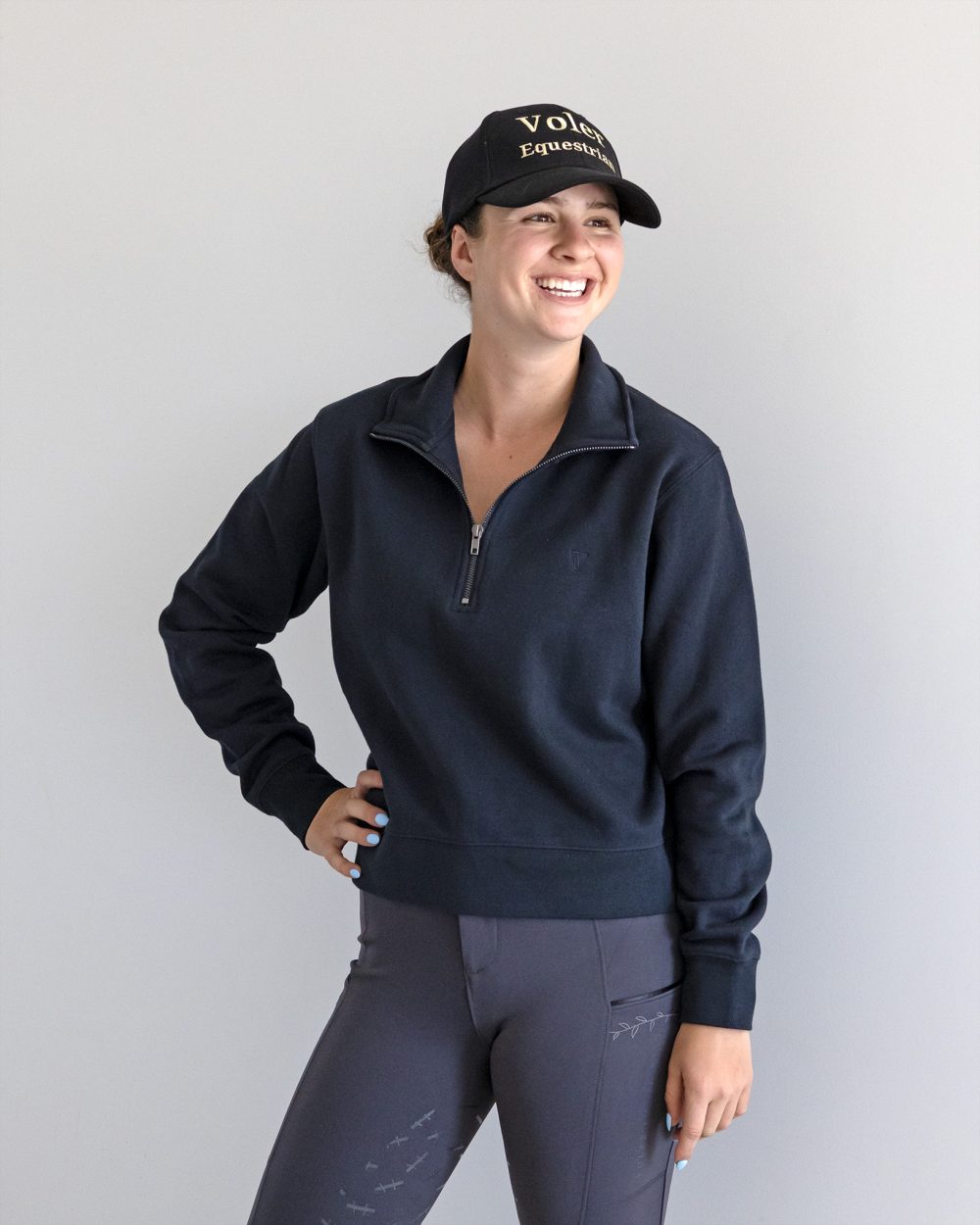 Michelle Half Zip Navy